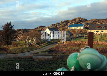 Fionnphort ein kleines Fischerdorf auf der Isle of Mull. Die Fähre nach Iona fährt von hier aus. Stockfoto