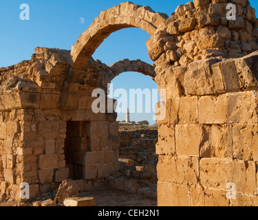 CY - NEA PAPHOS: Byzantinische "Saranda Kolones" Burgruine bei Paphos (Kato Pafos) Stockfoto