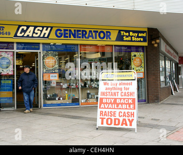 Cash-Generator-Geschäft in Bridgend, South Wales, UK Stockfoto