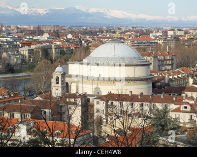 La Gran Madre Kirche in Turin, Italien Stockfoto