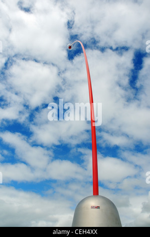 Der wind Zauberstab auf dem Gehweg an der Küste von New Plymouth, Neuseeland Stockfoto