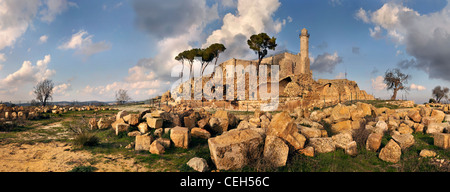 Nabi Samuel - Grab des Propheten Samuel, in der Nähe von Jerusalem in Judäa Wüste, Israel Stockfoto