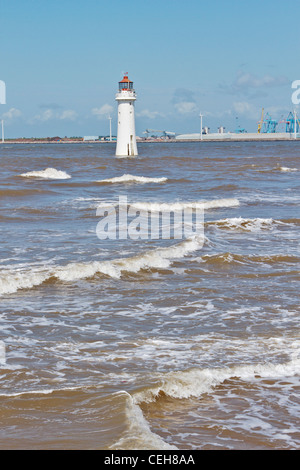 Leuchtturm der Barsch-Rock, New Brighton, England UK. Mai 2011 Stockfoto