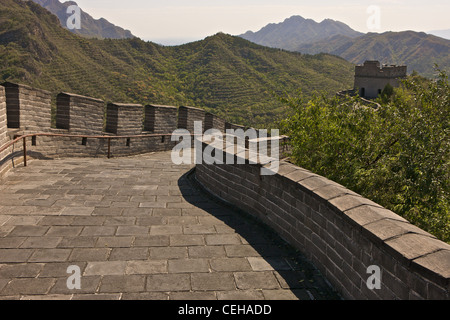 Great Wall Of China, Badaling-Abschnitt in der Nähe von Beijing Stockfoto