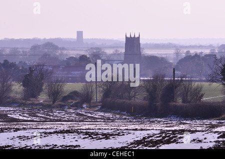 Suche von Northrepps - Mitteldistanz - bis Southrepps in der Ferne - Nord-Ost-Norfolk Stockfoto