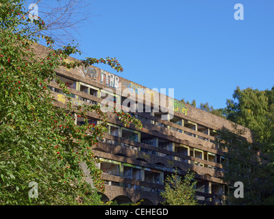 Ruinen der St. Peter Seminary, ikonischen neuen Brutalist Gebäude in Cardross nr Glasgow, Schottland Stockfoto