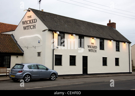 Die böse Hexe Gastro Pub am Ryhall, Rutland Teil im Besitz von Darren Ferguson Krippe von Peterborough United. Stockfoto