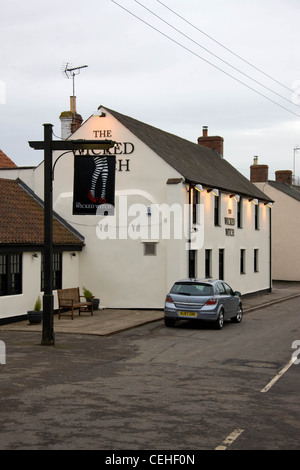 Die böse Hexe Gastro Pub am Ryhall, Rutland Teil im Besitz von Darren Ferguson Krippe von Peterborough United. Stockfoto