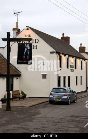 Die böse Hexe Gastro Pub am Ryhall, Rutland Teil im Besitz von Darren Ferguson Krippe von Peterborough United. Stockfoto