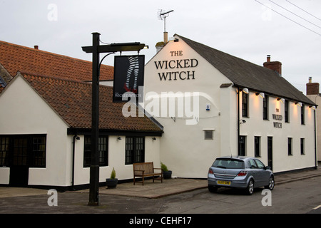 Die böse Hexe Gastro Pub am Ryhall, Rutland Teil im Besitz von Darren Ferguson Krippe von Peterborough United. Stockfoto