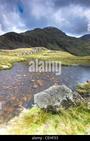 STY Head die Kreuzung Sca Fell und große Giebel im Lake District National Park Stockfoto