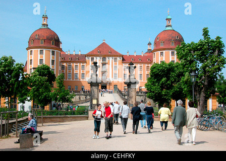 Schloss Moritzburg bei Dresden. Stockfoto