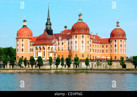 Schloss Moritzburg bei Dresden. Stockfoto