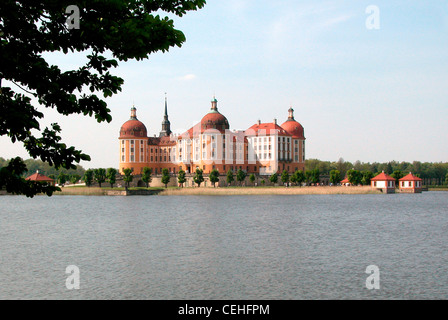 Schloss Moritzburg bei Dresden. Stockfoto