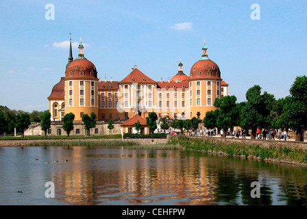 Schloss Moritzburg bei Dresden. Stockfoto