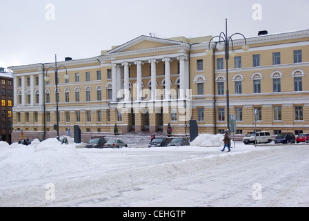 Finnland. Helsinki. Senatsplatz. Das Gebäude der Universität Helsinki. Stockfoto