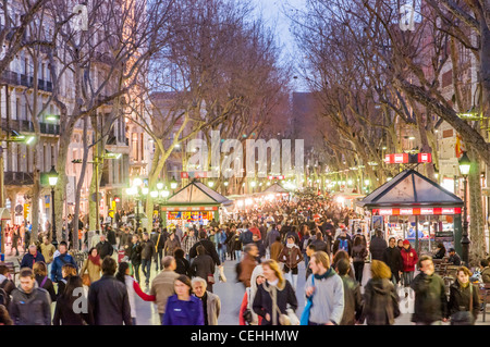 La Rambla, Barcelona, Spanien Stockfoto