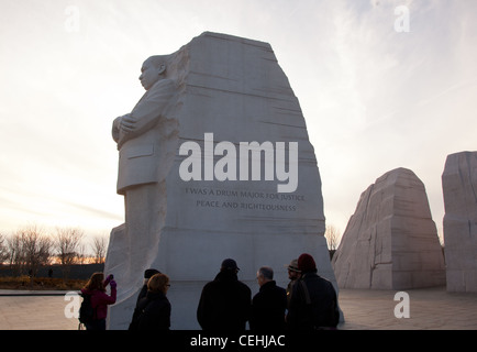 Washington, DC - 13 Februar: Denkmal für Dr. Martin Luther King am 13. Februar 2012. Regierung stimmte am 12. Februar, dem Tambourmajor Worte auf die Statue zu ändern Stockfoto