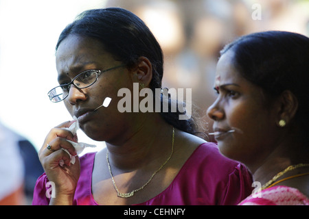 Porträt - hinduistische Thaipusam Cavadee-festival Stockfoto