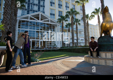 Außerhalb der Table Bay Hotel, Victoria und Alfred Waterfront, Cape Town, Western Cape Province Stockfoto