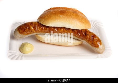 Ernährung, Fast-Food. Typisch deutsche Leberkaes ...