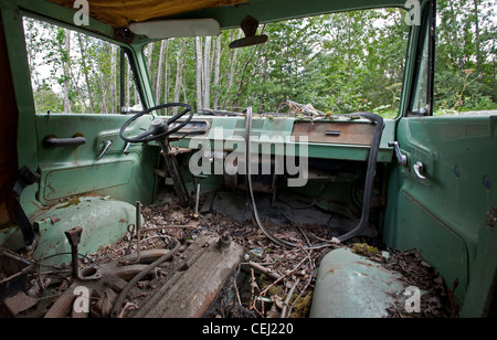 Verlassene van. Alaska. USA Stockfoto