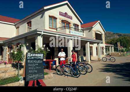 Radfahren in Clarens, freien Staat Ostprovinz Stockfoto