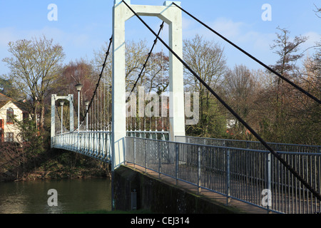 Karottenhosenträger Weir Bridge, Kai Exeter, Devon, England, UK Stockfoto