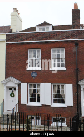 Charles Dickens Geburtshaus in Old Commercial Road, Portsmouth, Hampshire, heute ein museum Stockfoto