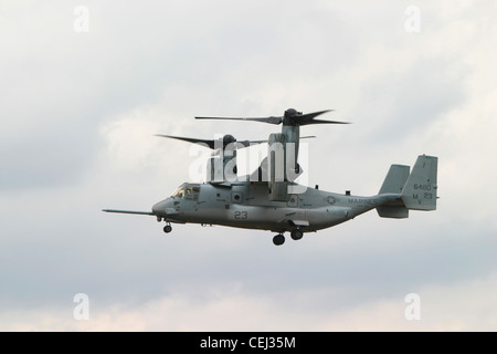 Bell-Boeing v-22 Osprey Tiltrotor Flugzeug in Farnborough International Airshow Stockfoto