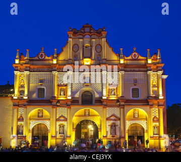 San Cristobal de Las Casas Kathedrale, Chiapas, Mexiko. Stockfoto