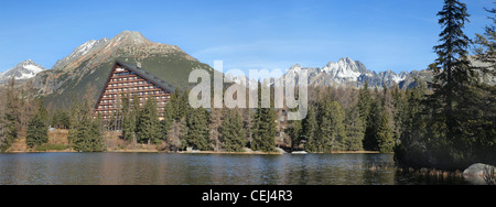 Strbske Pleso Tarn. Die hohe Tatra. Slowakei. Stockfoto