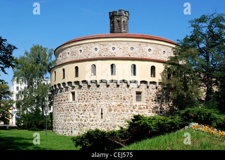 Alte Bastei Kaisertrutz im Zentrum von Görlitz. Stockfoto