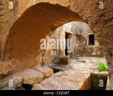 CY - PAPHOS: Gräber der Könige (bei Pafos) Stockfoto