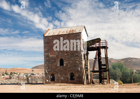 Cornish Pumpenhaus am Kupferbergwerk in Okiep, Springbock, unterwegs zum Namaqualand, Northern Cape Stockfoto