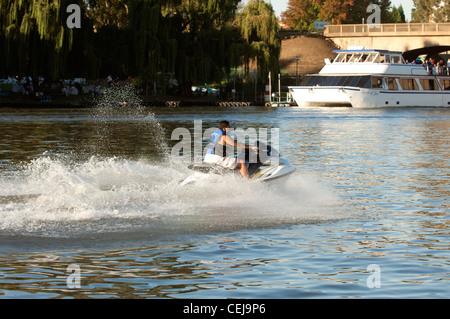 Jet-Ski auf der Vaal River, Vereeniging, freien Staat-Provinz Stockfoto