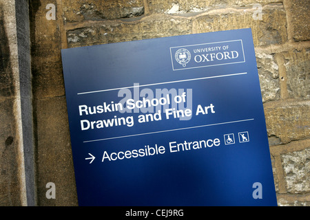 Ruskin School der Zeichnung und der bildenden Kunst, Oxford uk Stockfoto