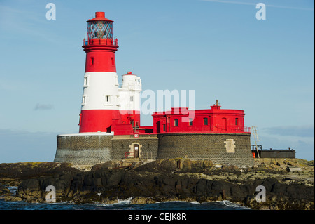 Longstone Leuchtturm auf äußeren Farne Insel Stockfoto