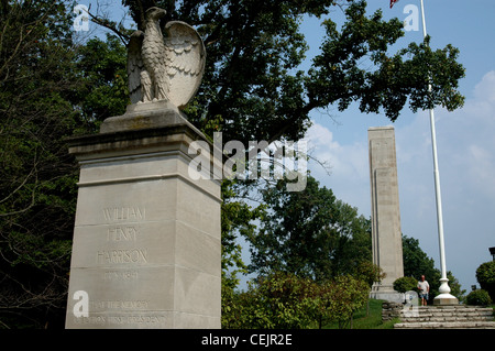 Präsident William Henry Harrison Denkmal North Bend Ohio Stockfoto