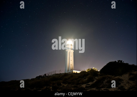 Leuchtturm am Kap von Trafalgar, Spanien Stockfoto