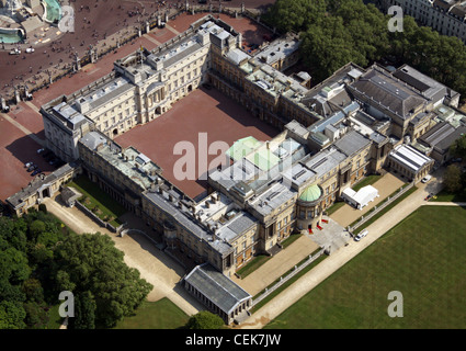 Luftaufnahme des Buckingham Palace, London Stockfoto