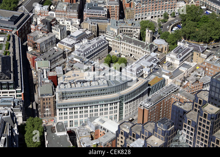 Luftaufnahme des St Bartholemew Hospital, London EG4 Stockfoto