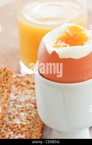 gekochtes Ei-Frühstück Stockfoto