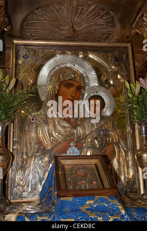 Ort verehrt Grab Jungfrau Maria befindet sich im Kidrontal (Cedron) Vorberg Ölberg in Jerusalem laut Christian Stockfoto