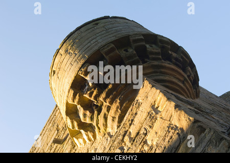Turm auf der Earl Palast, Kirkwall, Orkney-Inseln. Stockfoto