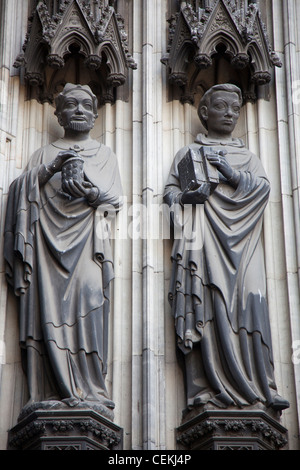 Deutschland, Köln, Kölner Dom, West Fassade, Nordportal, Portal der Heiligen drei Könige Stockfoto