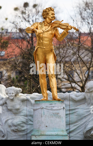 Johann Strauss-Statue, Stadtpark, Wien Stockfoto