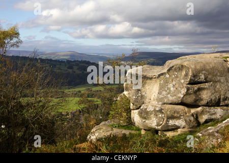 Froggatt Edge Peak District Nationalpark Derbyshire England uk gb Stockfoto