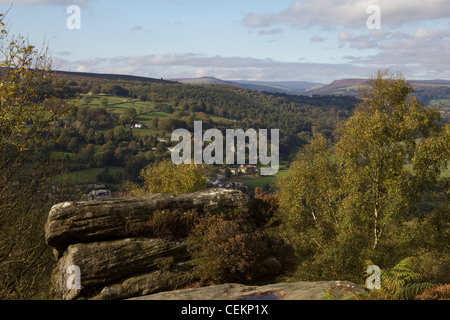 Froggatt Edge Peak District Nationalpark Derbyshire England uk gb Stockfoto