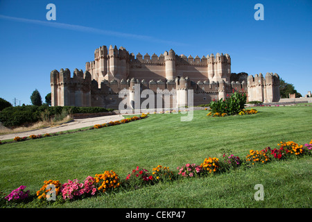 Spanien, Kastilien und Leon, Segovia, Coca, Coca Burg (Castillo de Coca) Stockfoto